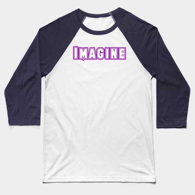 Words through Imagery Baseball T-Shirt by coralwire